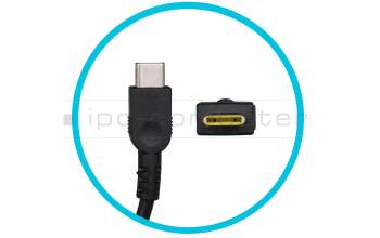 Chargeur USB-C 65 watts arrondie original pour Lenovo Flex Pro-13IKB (81TF)
