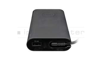 Chargeur USB-C 90 watts arrondie (+USB-A Port 10W) original pour Dell Inspiron 14 (7400)
