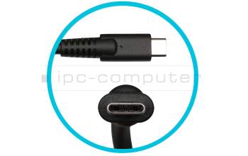 Chargeur USB-C 90 watts arrondie original pour MSI Prestige 14 A10SC (MS-14C1)
