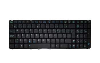 Clavier CA (canadien) noir/noir brillant original pour Asus K72JK