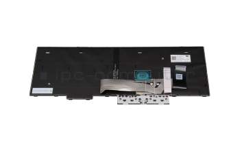 Clavier CH (suisse) noir/noir abattue avec rétro-éclairage et mouse stick original pour Lenovo ThinkPad L15 Gen 1 (20U7/20U8)