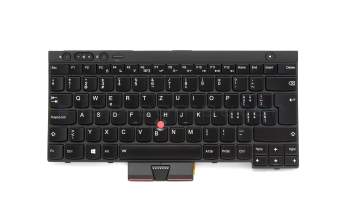 Clavier CH (suisse) noir/noir abattue avec rétro-éclairage et mouse stick original pour Lenovo ThinkPad X230 Tablet (3437)