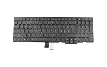 Clavier CH (suisse) noir/noir avec rétro-éclairage et mouse stick original pour Lenovo ThinkPad P50s (20FL/20FK)
