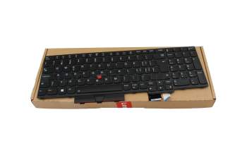 Clavier CH (suisse) noir/noir avec rétro-éclairage original pour Lenovo ThinkPad T15g Gen 2 (20YS/20YT)