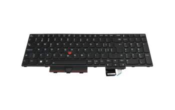 Clavier CH (suisse) noir/noir avec rétro-éclairage original pour Lenovo ThinkPad T15g Gen 2 (20YS/20YT)
