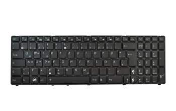 Clavier DE (allemand) anthracite/anthracite avec rétro-éclairage original pour Asus ROG G53SW