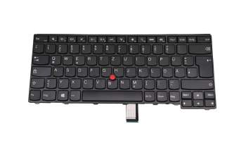 Clavier DE (allemand) blanc/noir avec mouse stick original pour Lenovo ThinkPad T450s (20BX/20BW)