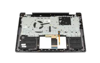 Clavier DE (allemand) gris avec rétro-éclairage original pour Lenovo Yoga 7 14ARP8 (82YM)