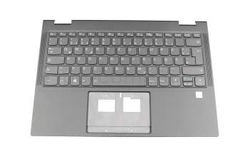 Clavier DE (allemand) gris avec rétro-éclairage original pour Lenovo Yoga C630-13Q50 (81JL)