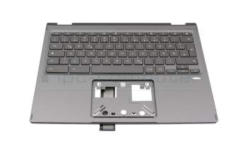 Clavier DE (allemand) gris foncé original pour Acer Chromebook Spin 713 (CP713-3W)