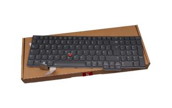 Clavier DE (allemand) gris/gris avec rétro-éclairage et mouse stick original pour Lenovo ThinkPad P16s Gen 1 (21BT/21BU)