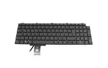 Clavier DE (allemand) gris/noir avec rétro-éclairage original pour Dell Precision 17 (7750)