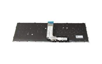 Clavier DE (allemand) moir/blanc/noir abattue avec rétro-éclairage RGB original pour Mifcom Gaming i5-11400H (NH55HKQ)