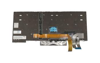 Clavier DE (allemand) noir/argent avec rétro-éclairage et mouse stick original pour Lenovo ThinkPad E495 (20NE)