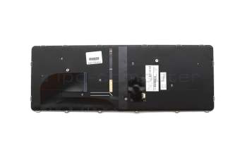 Clavier DE (allemand) noir/argent mat avec rétro-éclairage et mouse stick original pour HP EliteBook 840 G3