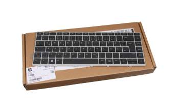 Clavier DE (allemand) noir/argent original pour HP ProBook 640 G4