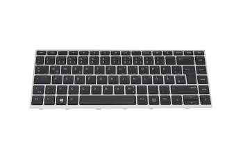 Clavier DE (allemand) noir/argent original pour HP ProBook 640 G4