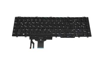 Clavier DE (allemand) noir avec mouse stick original pour Dell Precision 17 (7730)