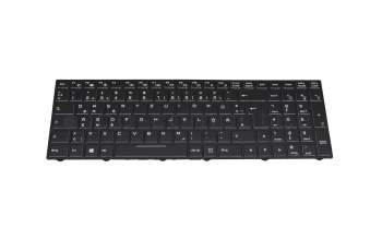 Clavier DE (allemand) noir avec rétro-éclairage (N85) original pour Exone go Business 1555 (N850EL)