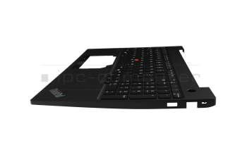 Clavier DE (allemand) noir avec rétro-éclairage et mouse stick original pour Lenovo ThinkPad E16 G2 (21M5/21M6)