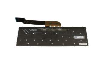 Clavier DE (allemand) noir avec rétro-éclairage original pour Dell Inspiron 17 7779 2in1