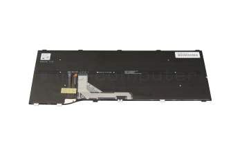 Clavier DE (allemand) noir avec rétro-éclairage original pour Fujitsu LifeBook U7411
