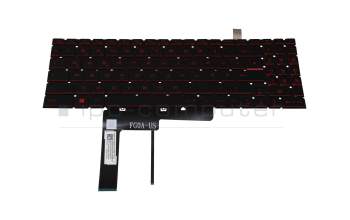 Clavier DE (allemand) noir avec rétro-éclairage original pour MSI Bravo 15 B5DD (MS-158K)