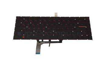 Clavier DE (allemand) noir avec rétro-éclairage original pour MSI GF63 Thin 12VF/12VE (MS-16R8)