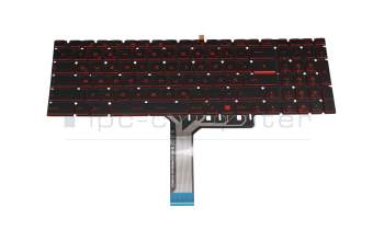 Clavier DE (allemand) noir avec rétro-éclairage original pour MSI GF75 Thin 10SCBK/10SCK (MS-17F4)