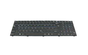 Clavier DE (allemand) noir/bleu/noir abattue original pour Medion Erazer P7643 (D17SHN)