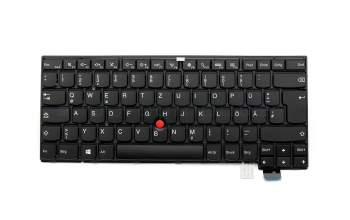Clavier DE (allemand) noir/noir abattue avec mouse stick original pour Lenovo ThinkPad 13 (20GJ)