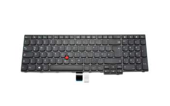 Clavier DE (allemand) noir/noir abattue avec mouse stick original pour Lenovo ThinkPad E560 (20EV/20EW)