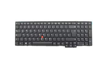 Clavier DE (allemand) noir/noir abattue avec mouse stick original pour Lenovo ThinkPad T550 (20CK/20CJ)