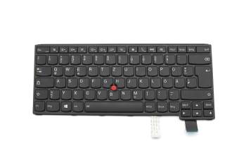 Clavier DE (allemand) noir/noir abattue avec rétro-éclairage et mouse stick original pour Lenovo ThinkPad P40 Yoga (20GQ/20GR)