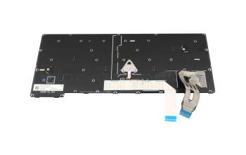 Clavier DE (allemand) noir/noir abattue avec rétro-éclairage et mouse stick original pour Lenovo ThinkPad T14 Gen 6 (21QC)