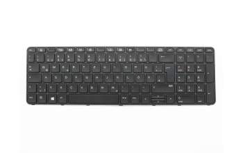 Clavier DE (allemand) noir/noir abattue avec rétro-éclairage original pour HP ProBook 450 G3