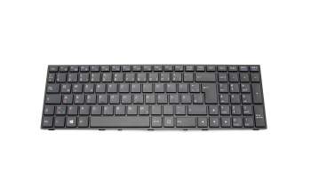 Clavier DE (allemand) noir/noir abattue avec rétro-éclairage original pour Medion Erazer X6601 (N155RD1)