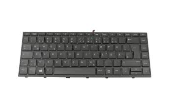 Clavier DE (allemand) noir/noir abattue avec rétro-éclairage sans pavé numérique original pour HP ProBook 430 G5