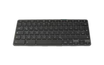 Clavier DE (allemand) noir/noir abattue original pour Acer Chromebook Spin 512 (R856TN)