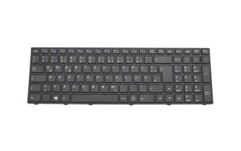 Clavier DE (allemand) noir/noir abattue original pour Exone go Business S 1530 (W955LU)