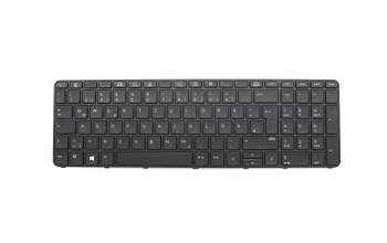 Clavier DE (allemand) noir/noir abattue original pour HP ProBook 450 G3