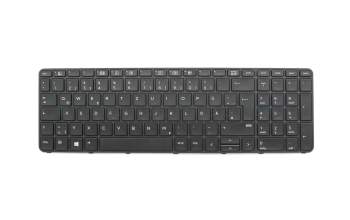 Clavier DE (allemand) noir/noir abattue original pour HP ProBook 650 G2