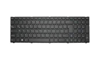 Clavier DE (allemand) noir/noir abattue pour Medion Akoya E7415 (D17DUN)