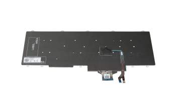 Clavier DE (allemand) noir/noir avec mouse stick original pour Dell Precision 17 (7710)