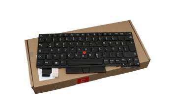 Clavier DE (allemand) noir/noir avec mouse stick original pour Lenovo ThinkPad A285 (20MW/20MX)