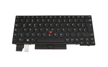 Clavier DE (allemand) noir/noir avec mouse stick original pour Lenovo ThinkPad A285 (20MW/20MX)