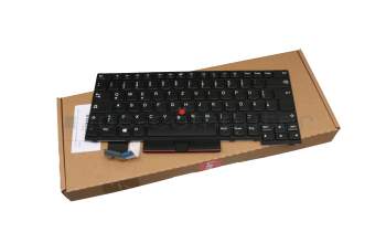Clavier DE (allemand) noir/noir avec mouse stick original pour Lenovo ThinkPad P14s Gen 1 (20Y1/20Y2)