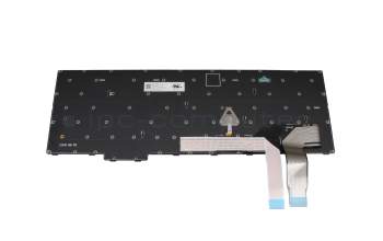 Clavier DE (allemand) noir/noir avec mouse stick original pour Lenovo ThinkPad P16s Gen 1 (21BT/21BU)