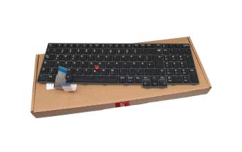Clavier DE (allemand) noir/noir avec mouse stick original pour Lenovo ThinkPad P16s Gen 1 (21CK/21CL)