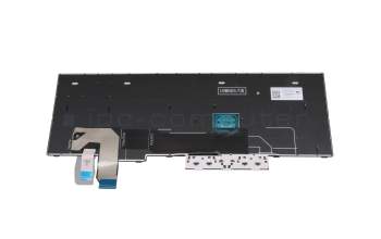 Clavier DE (allemand) noir/noir avec mouse stick original pour Lenovo ThinkPad T15p Gen 3 (21DA/21DB)